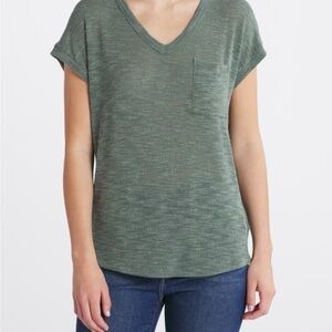 Staccato Olive Short Sleeve V-Neck Tee